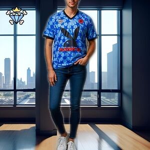 PLAYBOY BY PACSUN V NECK JERSEY SIZE MEDIUM STREETWEAR